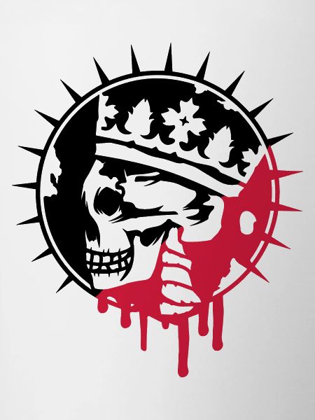 Skull with Crown Graffiti Patch