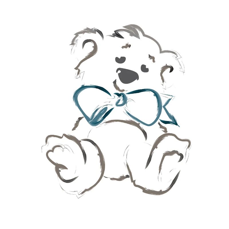 Teddybär mit Schleife