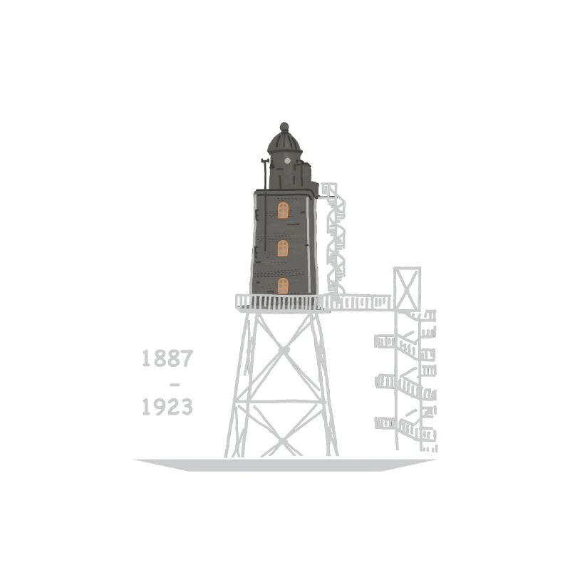 Lighthouse Dorum - Neufeld, German North Sea coast
