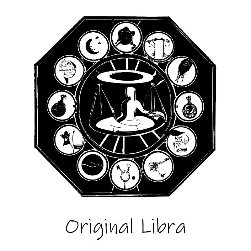 Zodiac sign Libra 002 black