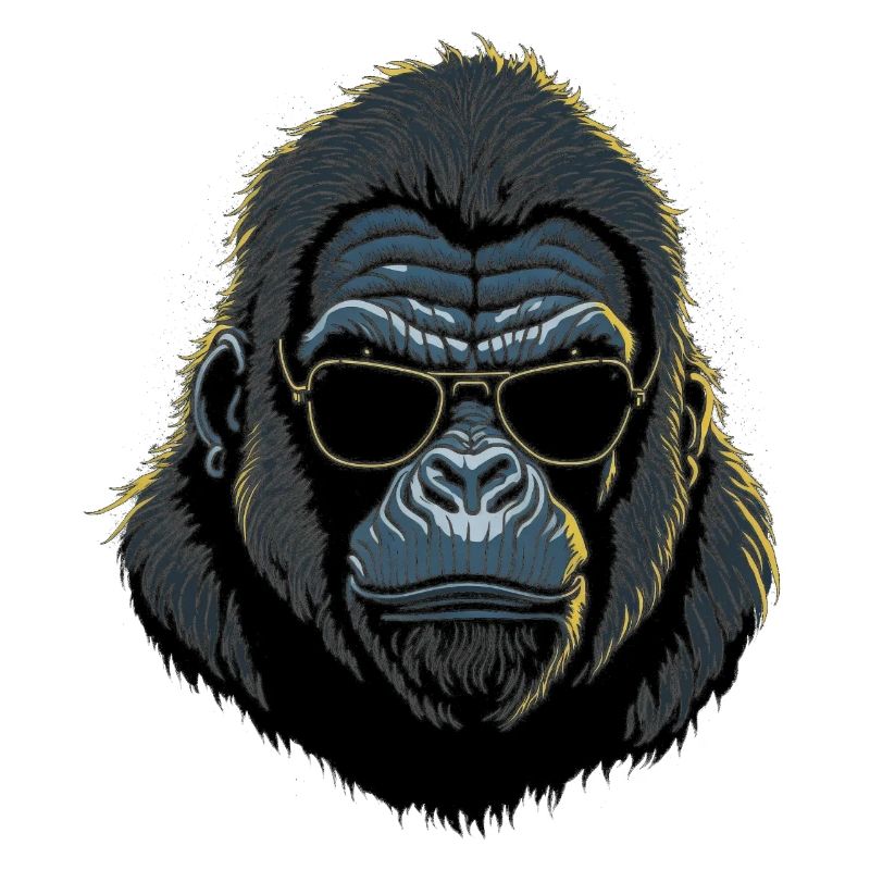 Gorilla with sunglasses