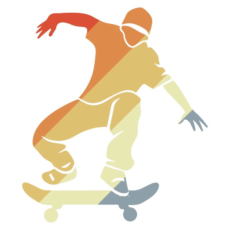 Graphique de skateboarder vintage