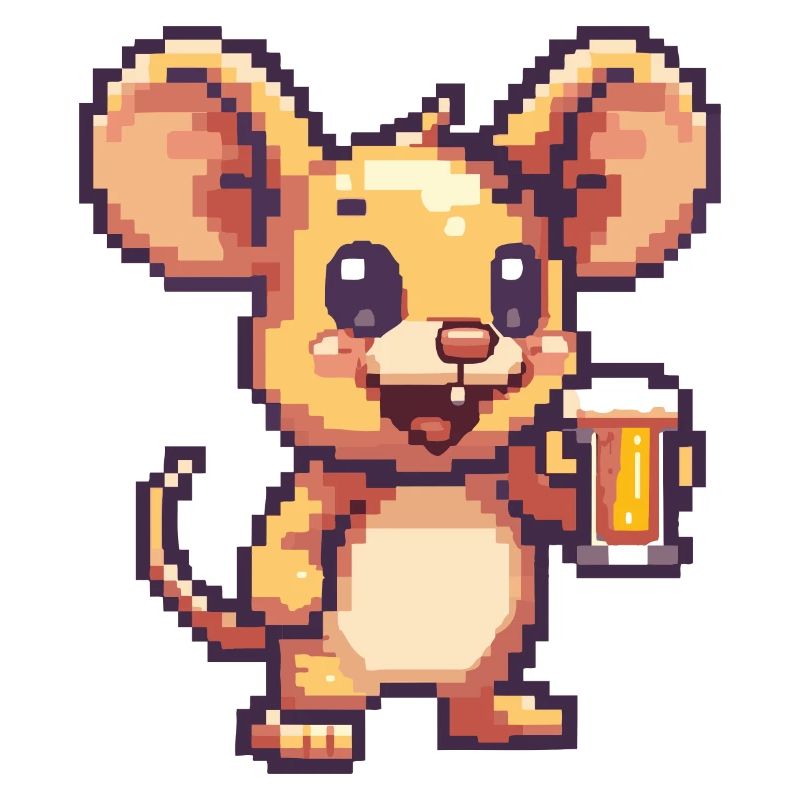 Mouse Beer Pixel