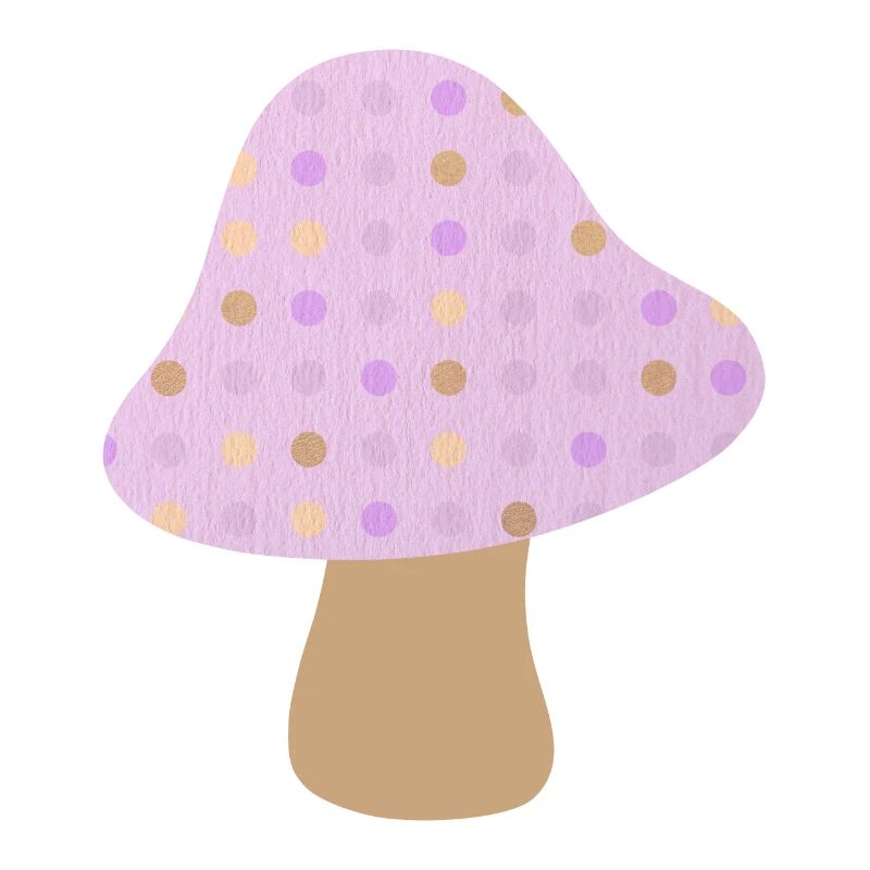 Pilz braun Punkte Dots pastell Wald Kinderzimmer