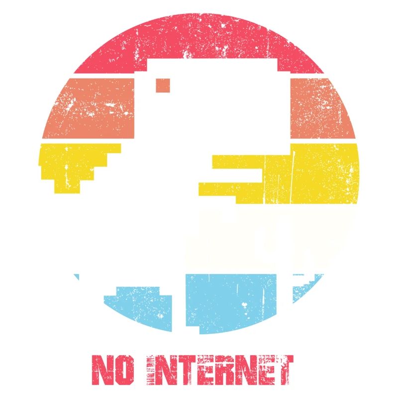 Pas d’Internet Sunset City Silhouette