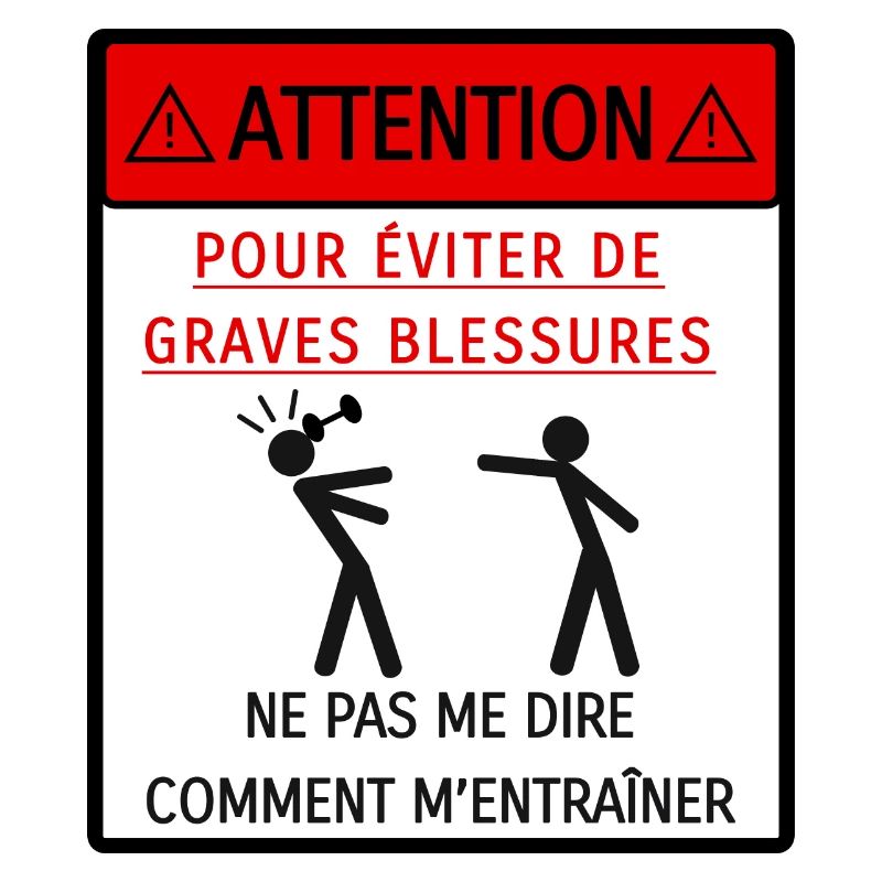 Ne pas me dire comment m'entraîner
