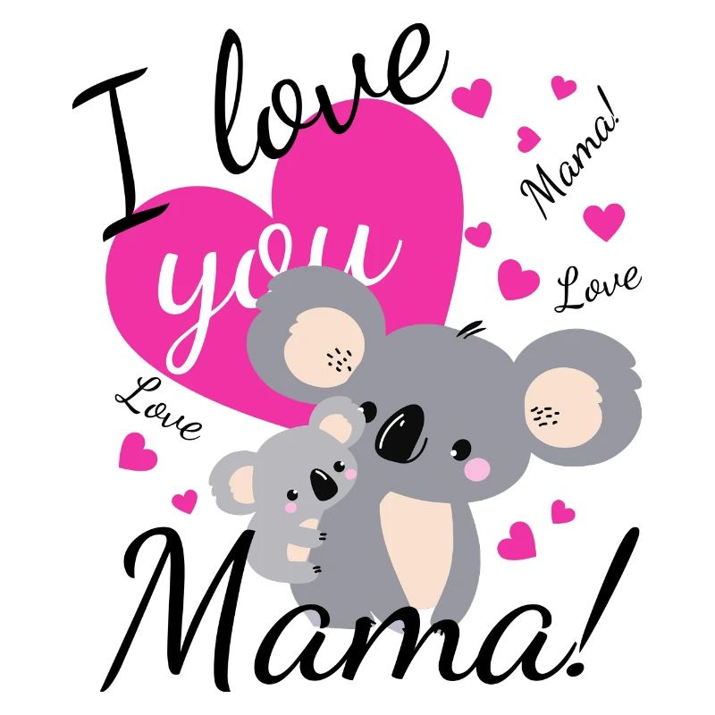 Doux koala amour pour maman