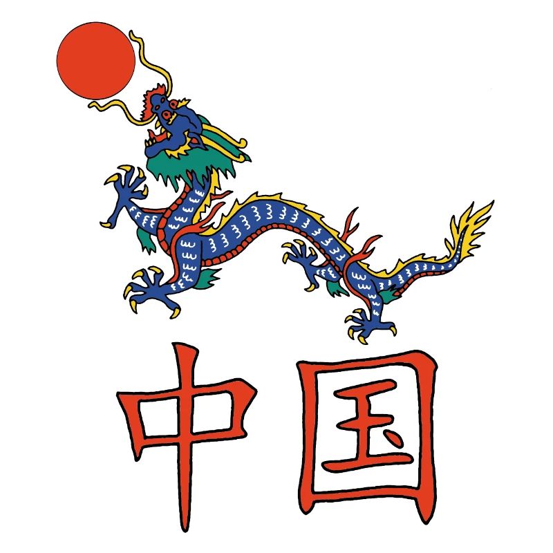 Dragon bleu de Chine