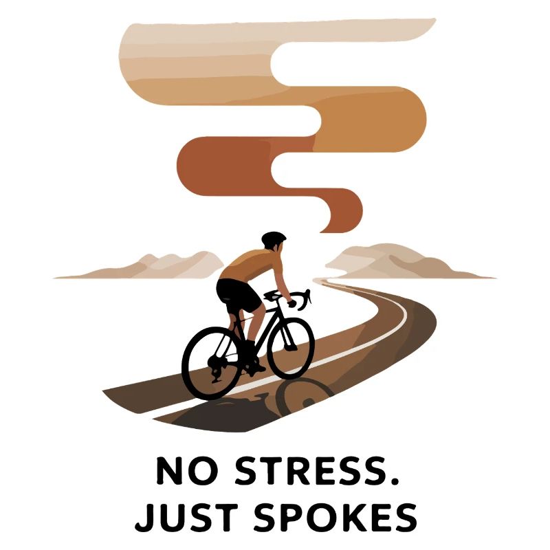 Pas de stress, juste des rayons Cycling Art