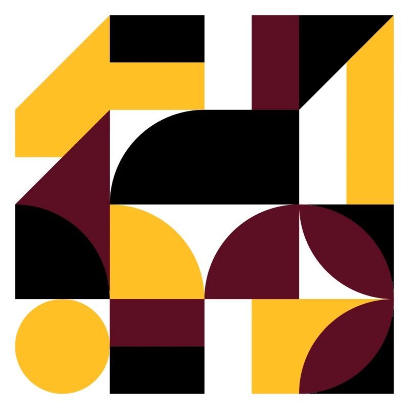 Colorful abstract geometric bauhaus background