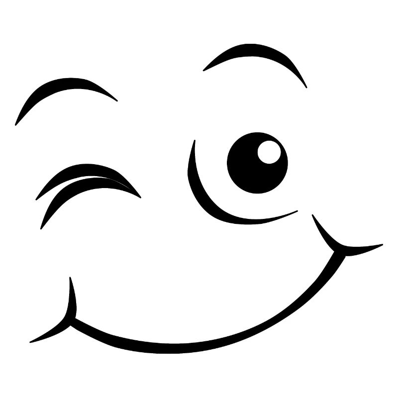 Visage heureux Émoticône