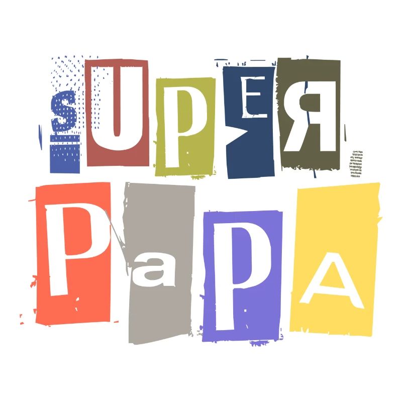 SUPER PAPA anonymous raven spy lettering