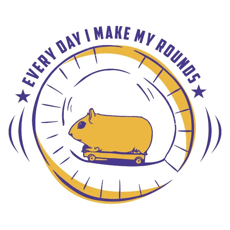 Hamster with skateboard