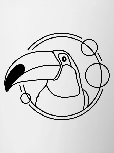 Toucan in geometric design