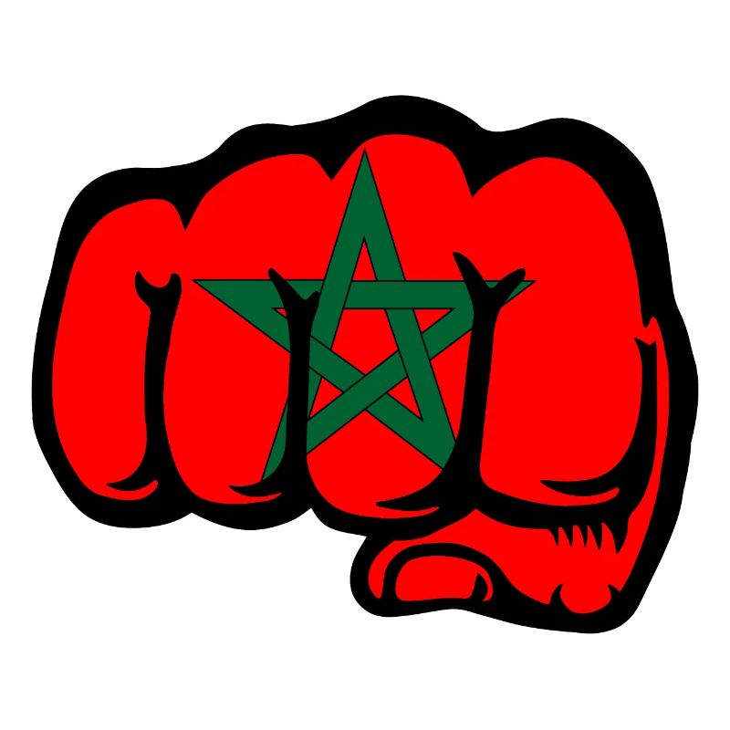 Morocco Flag Hand Fist