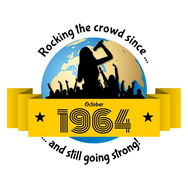 60. Geburtstag Rocking the crowd since 10/1964