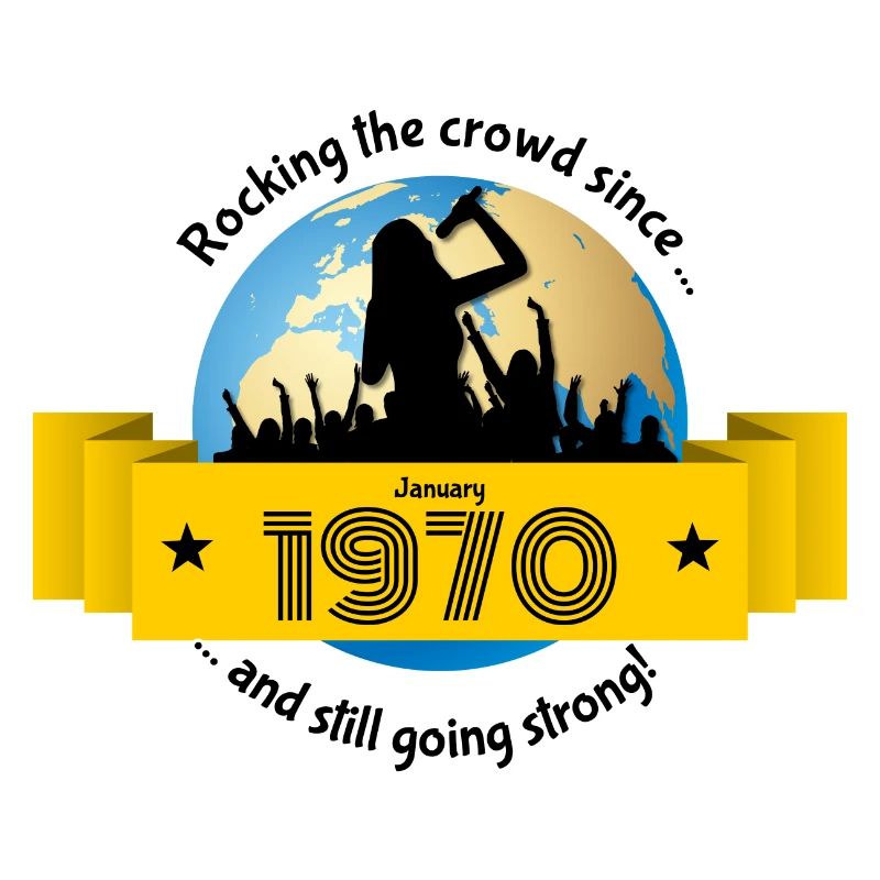 55. Geburtstag Rocking the crowd since 01/1970