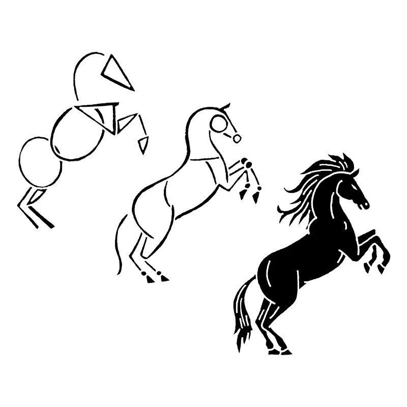 Dessine-moi un cheval noir