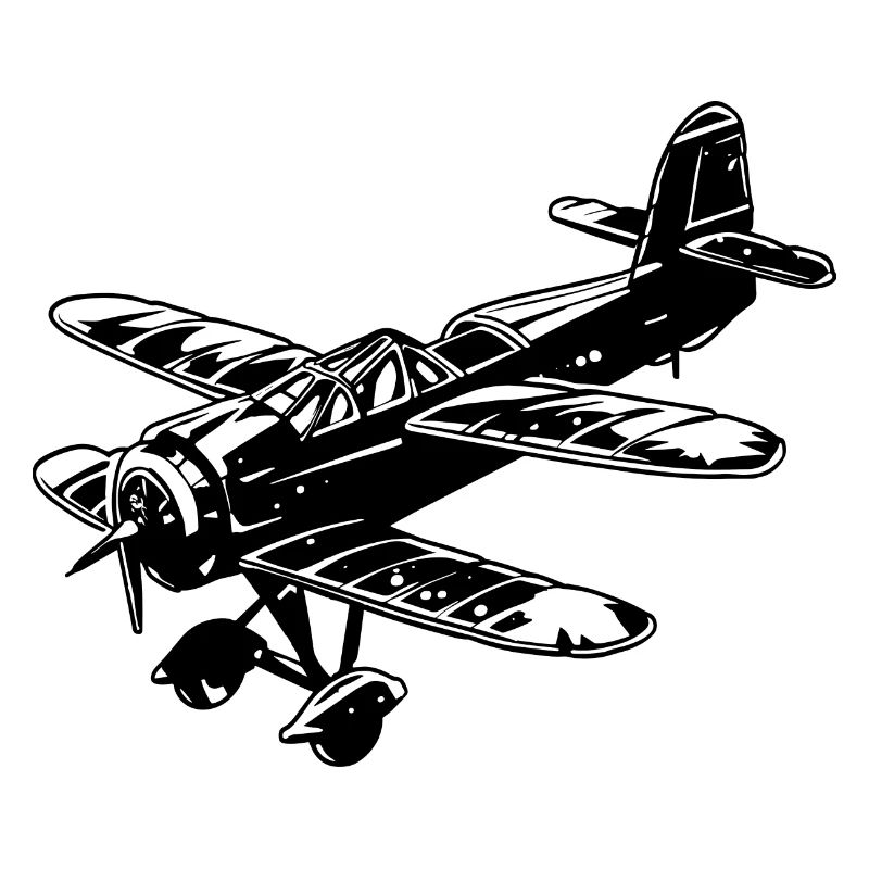 Propeller Airplane Graphic