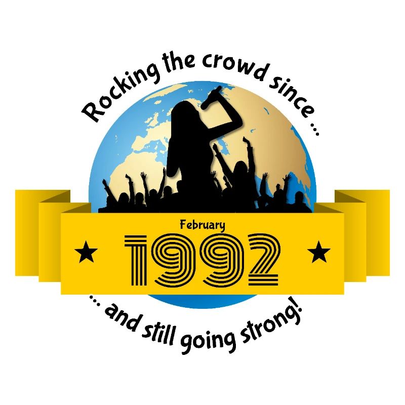 33. Geburtstag Rocking the crowd since 02/1992