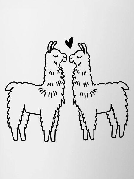 llamas in love