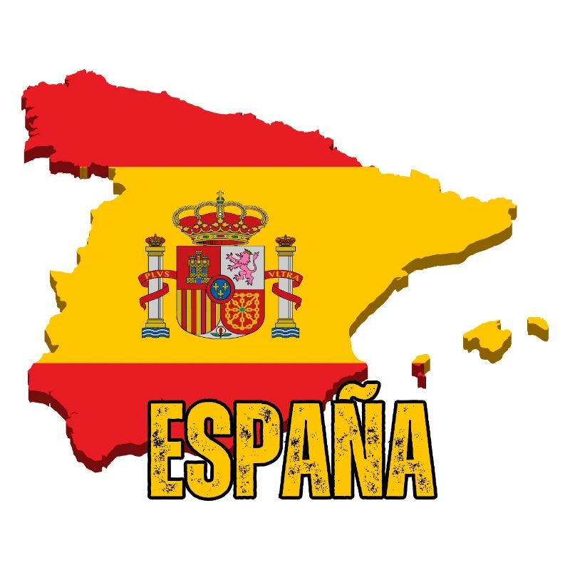 Drapeau de l’Espagne, carte drapeau de l’Espagne