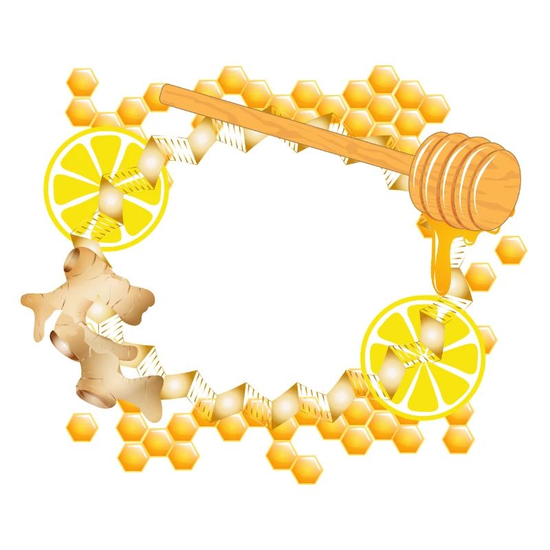 Ginger-Lemon-Honey Frame – Feel-Good Motif