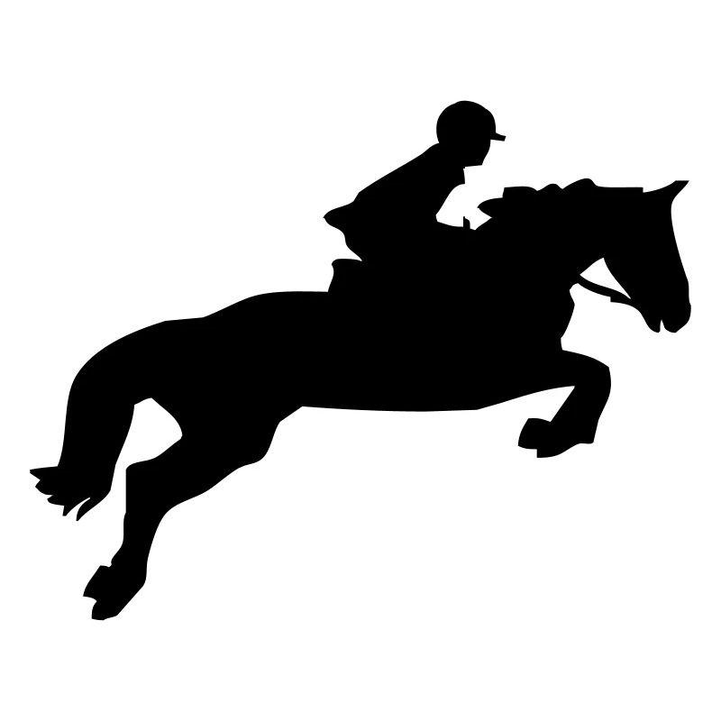 Un cheval sautant