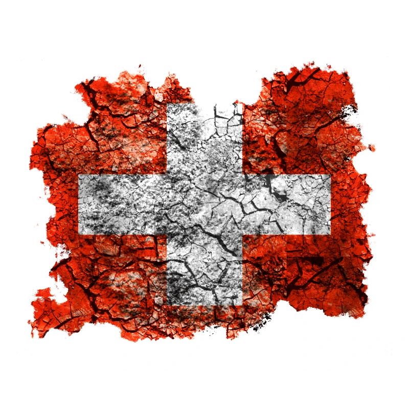 Drapeau de la Suisse Vintage