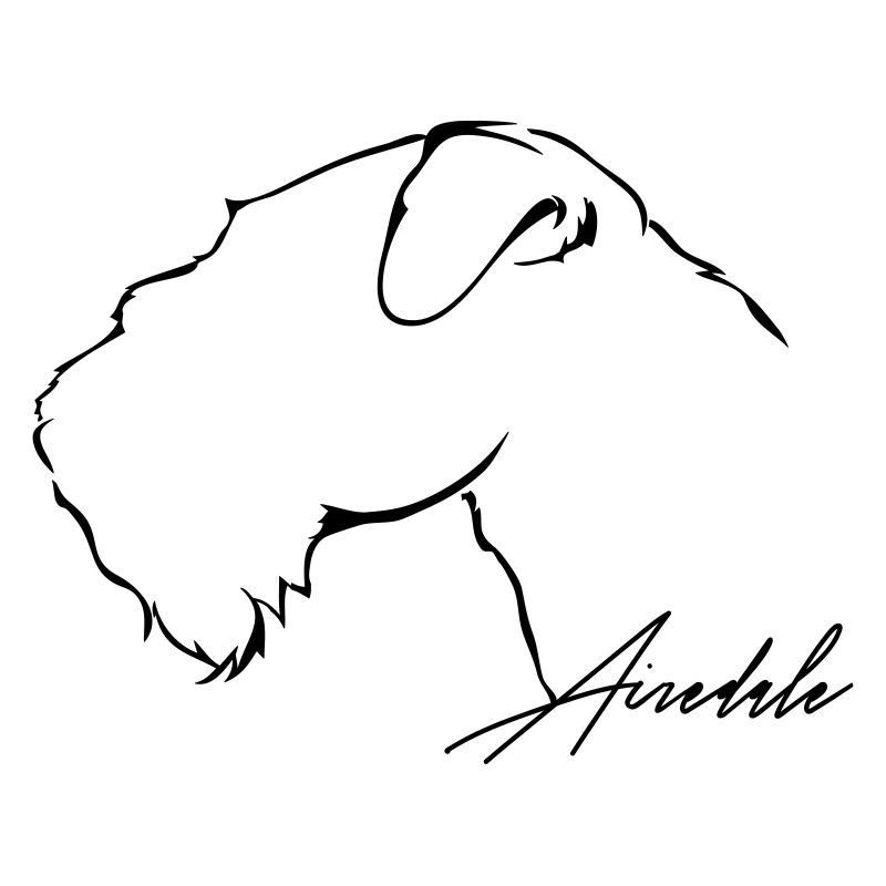 AIREDALE profil chien chiens wilsigns