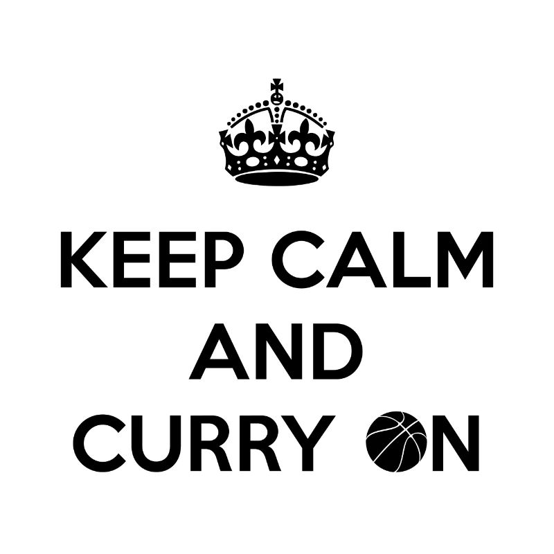 Halten Sie ruhig und Curry auf