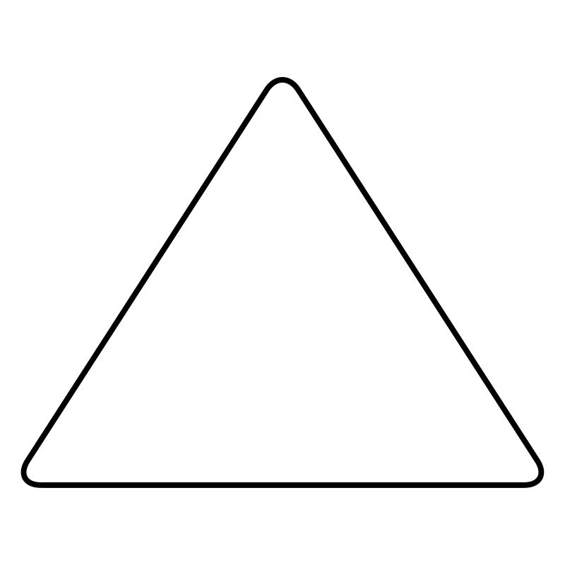 Triangle with rounded corners