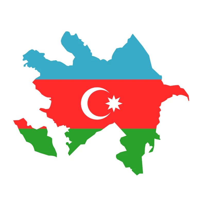 L’Azerbaïdjan comme drapeau