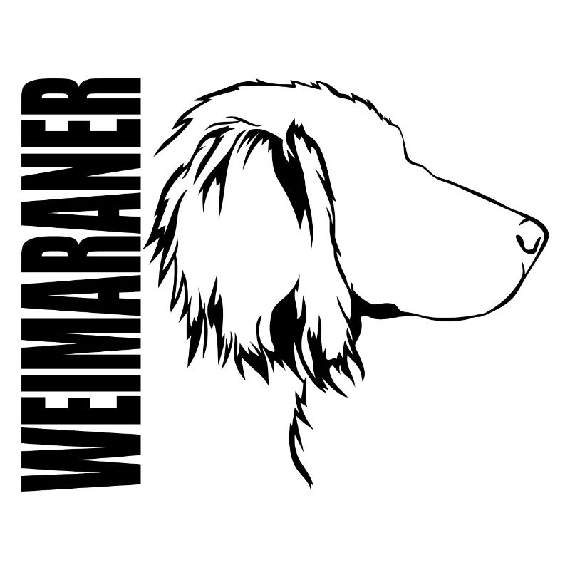 WEIMARANER profil cheveux longs chiens Wilsigns