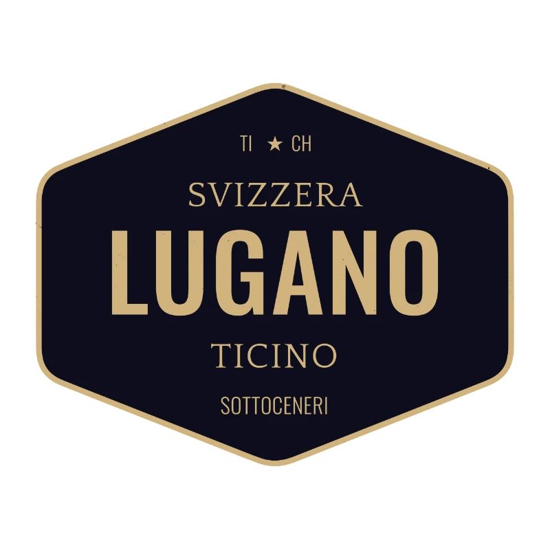 Lugano Abzeichen Gold Navy