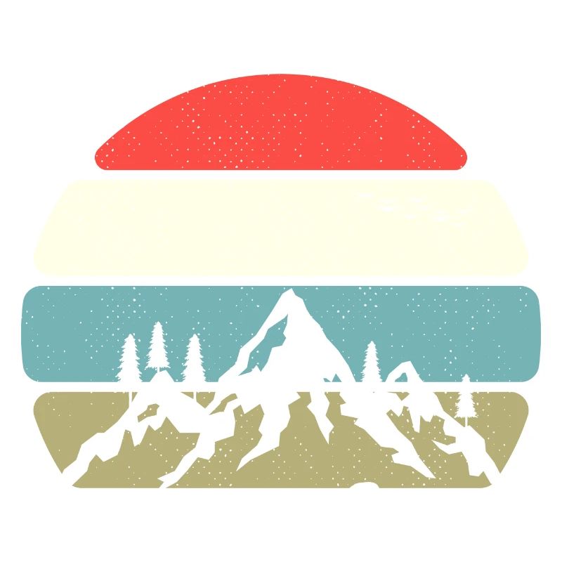 Mountain panorama at sunset