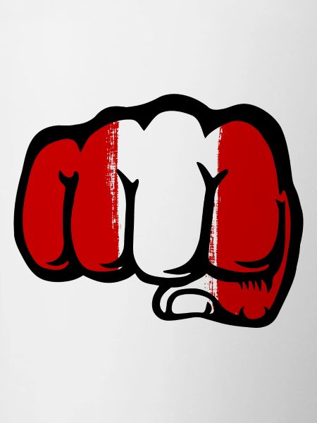 Peru Flag Fist Hand