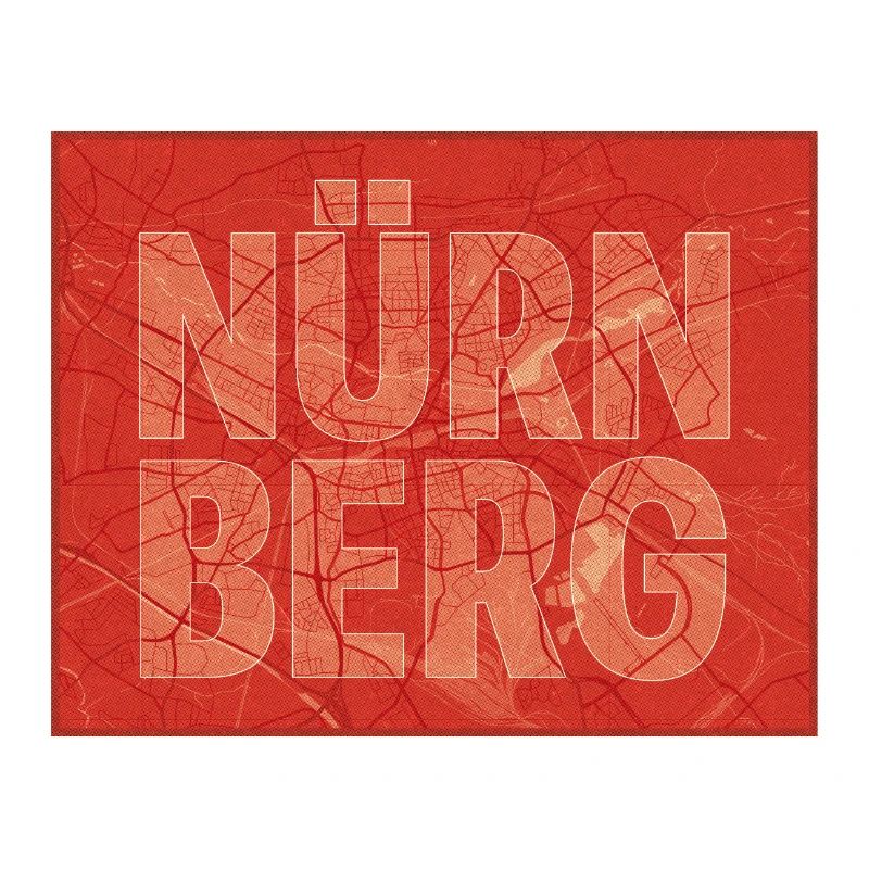 Nürnberg Stadtkarte Bold