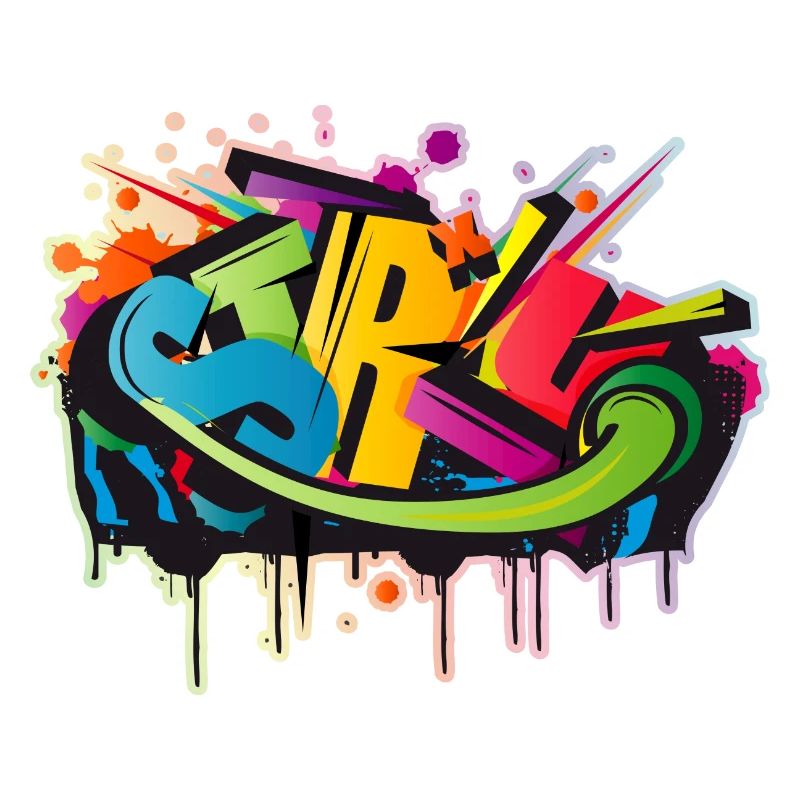 graffiti d’art urbain coloré cool comme STYLE-WRITING