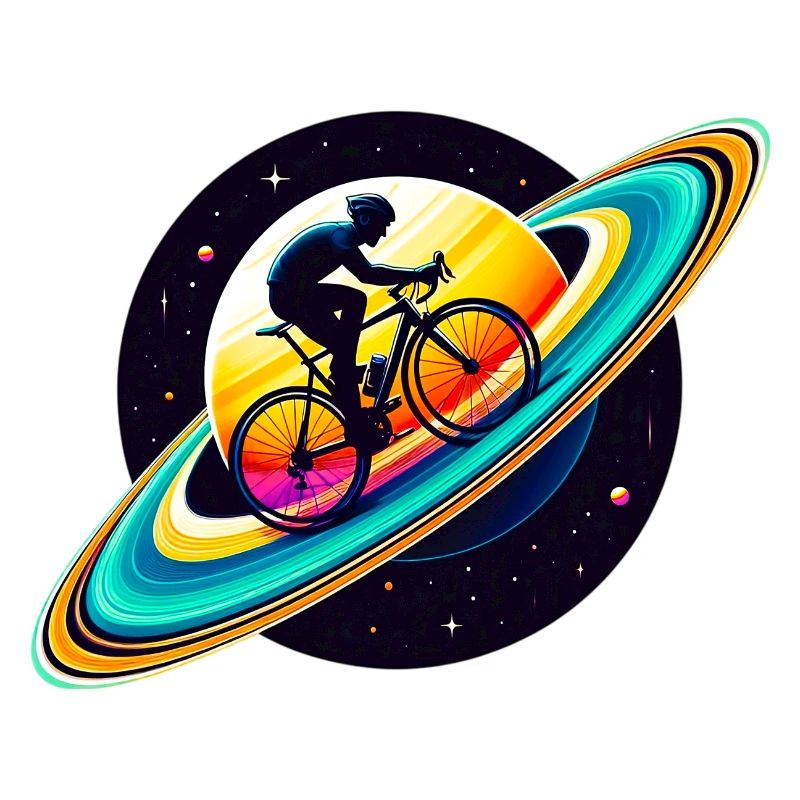 Cyclist on Saturn