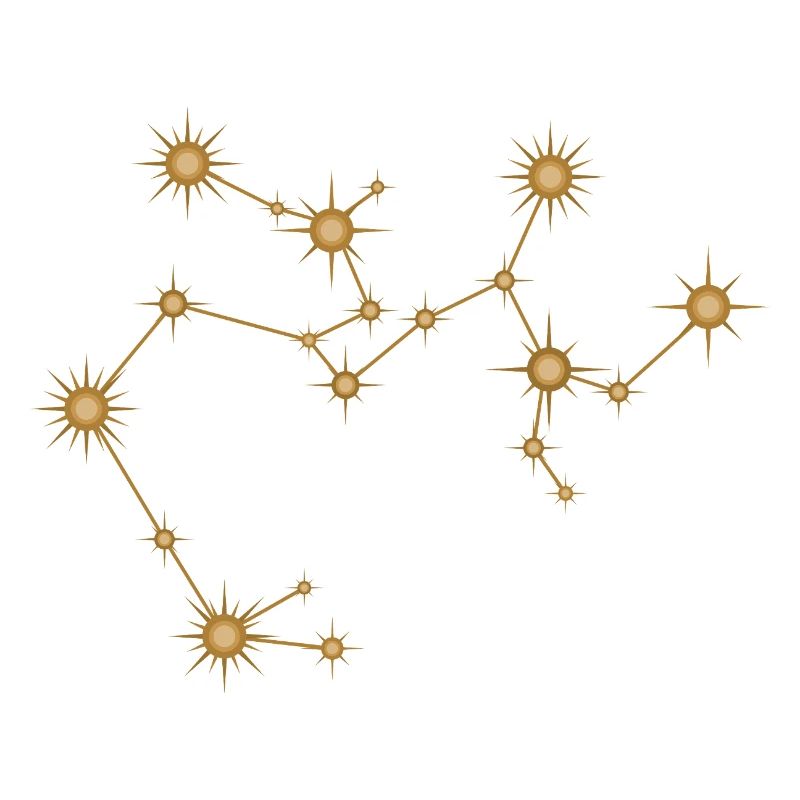 Constellation d’étoiles Sagittaire Signe de naissance