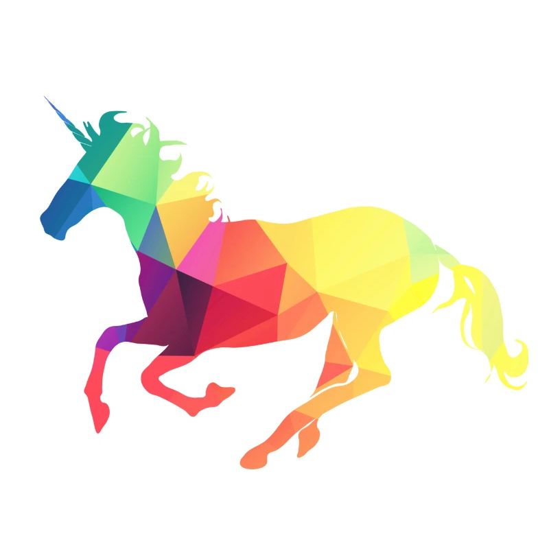Buntes Einhorn