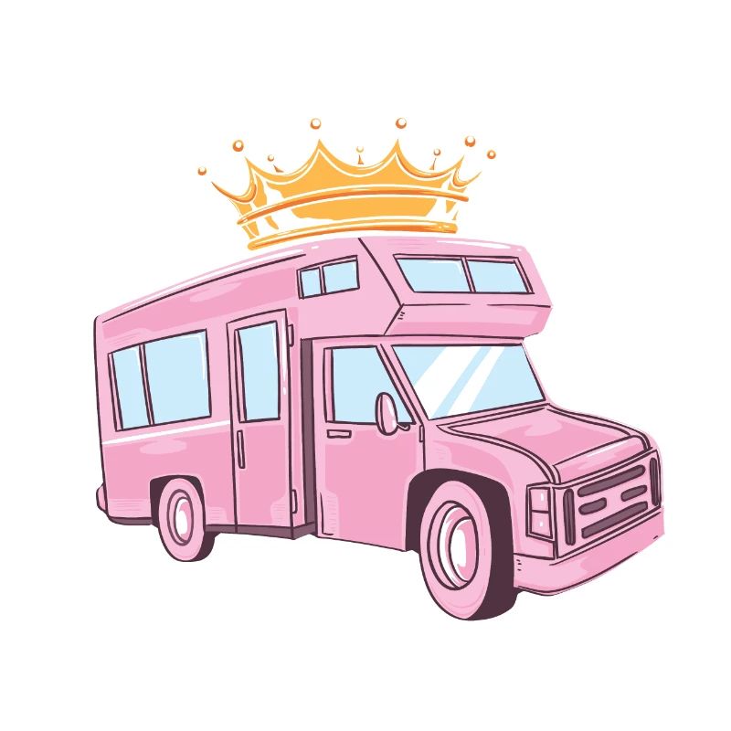 Rosa Camper / weibliche Camper / Camper / Pink