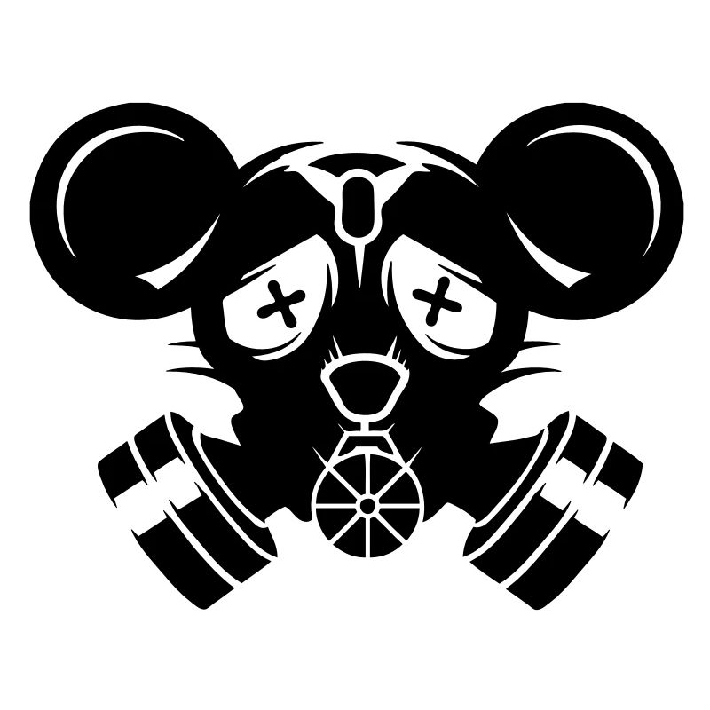 A gas mask with big mouse ears