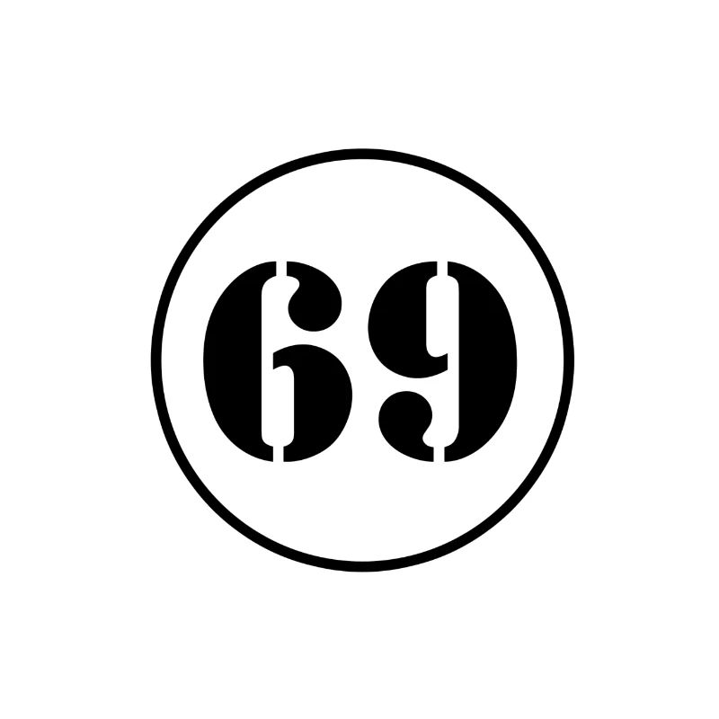 NUMBER 69 Sixty-nine Birthday Gift