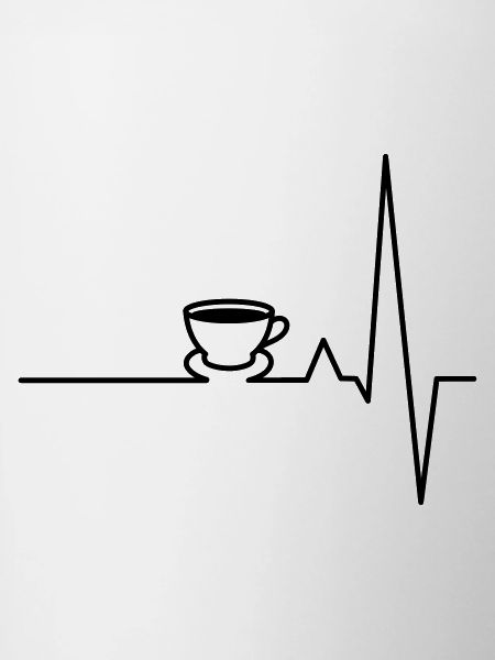 EKG coffee heartbeat