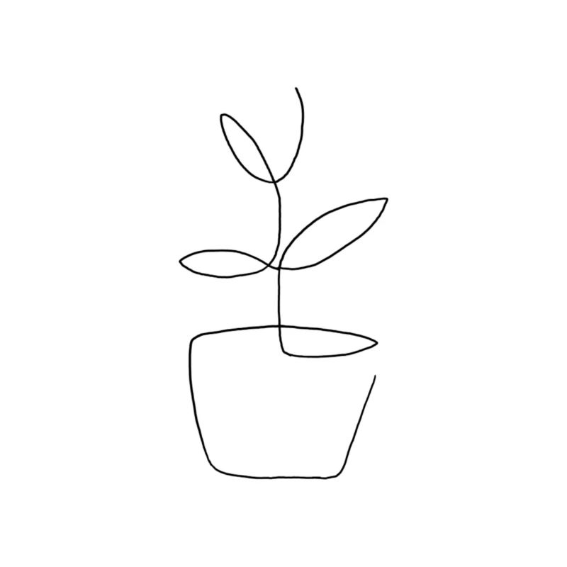 Minimalistische Blume