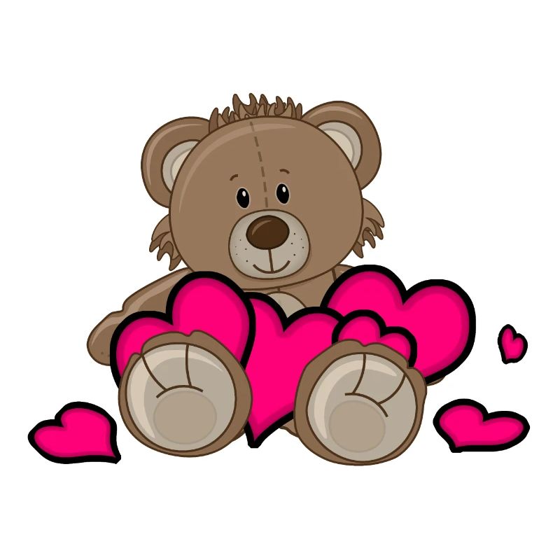 Coeur Ours Saint-Valentin Amour