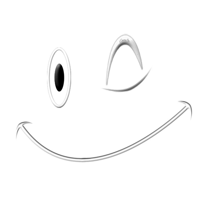 sourire, clin d'oeil moqueur