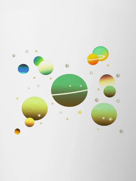 Galaxie spatiale Planète Étoiles